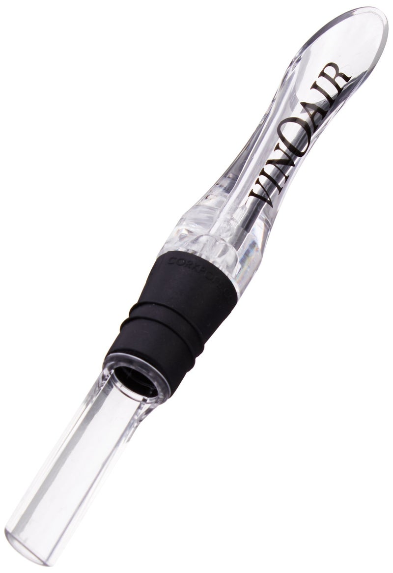Cork Pops Clear Giovanni VinOair Wine Aerator and Non Drip Spout, 5.75 - Image 1
