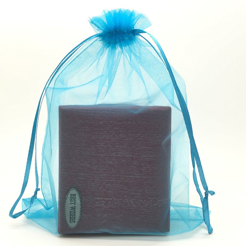 SUNGULF 100pcs Organza Pouch Bag Drawstring 6x9 16x22cm Strong Gift Candy Bag Jewelry Party Wedding Favor Turquoise