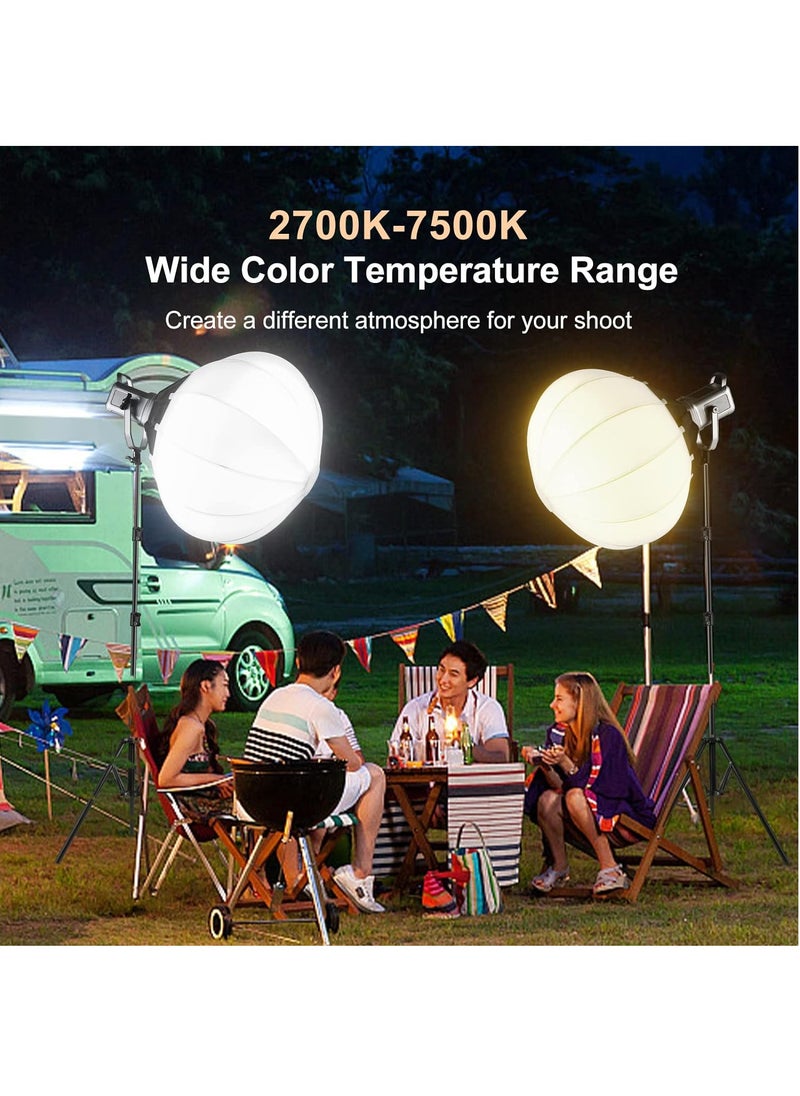 Glanfen Professional Photography Studio Lighting Kit,500W 2700-7500K 3 Colors LED Monolights with Softbox and Stand for Photography/Video Recording/Live Streaming  - Image 3