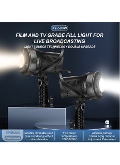 Glanfen Professional Photography Studio Lighting Kit,500W 2700-7500K 3 Colors LED Monolights with Softbox and Stand for Photography/Video Recording/Live Streaming  - Image 5