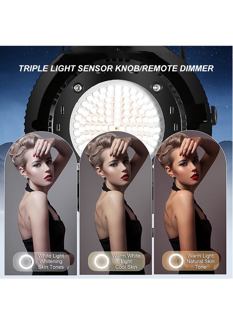 Glanfen Professional Photography Studio Lighting Kit,500W 2700-7500K 3 Colors LED Monolights with Softbox and Stand for Photography/Video Recording/Live Streaming  - Image 4