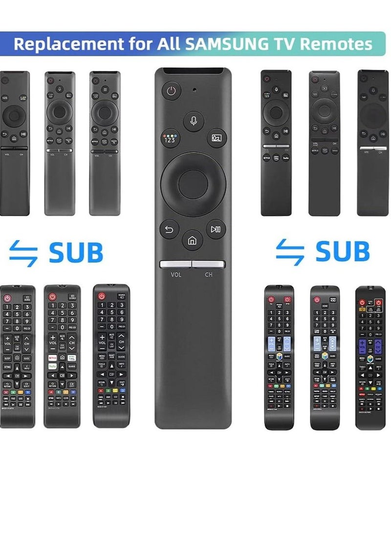 Generic - Universal Voice Remote Control for Samsung-Smart-TV-Remote Bluetooth Controller All Samsung LED QLED LCD 4K 8K UHD HDR 5 6 7 8 9 Series Flat Curved Crystal Smart TV - Image 1