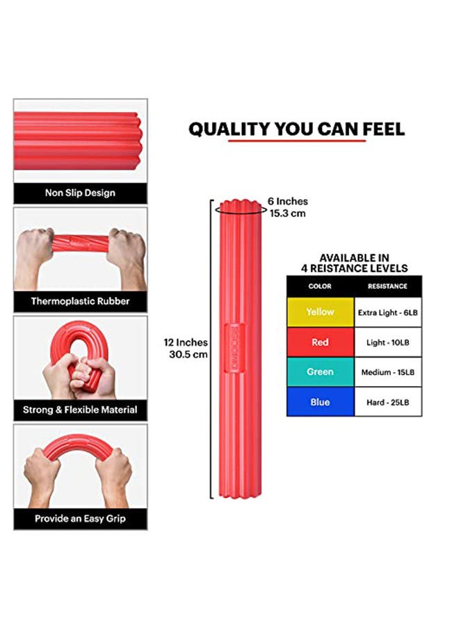DMoose  Resistance Bar For Physical Therapy, Relieves Tendonitis Pain And Improve Grip Strength  - Image 4