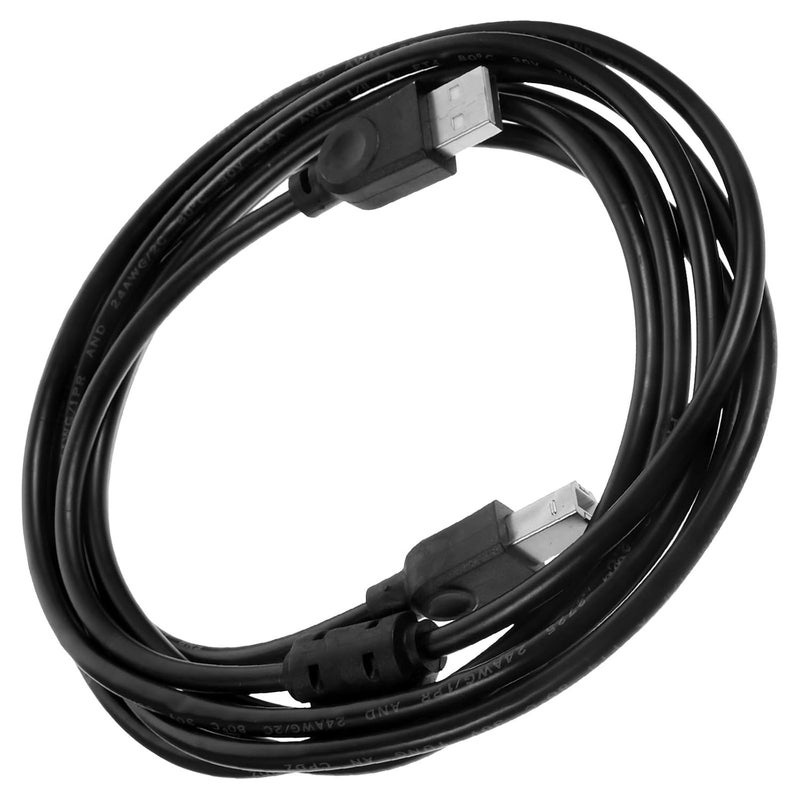 كابل طابعة FUOYLOO USB 2.0 للكمبيوتر وآلة النسخ، كابل USB أسود بطول 3 أمتار لتوصيل آلات الطباعة والمسح المكتبية والمنزلية - Image 1