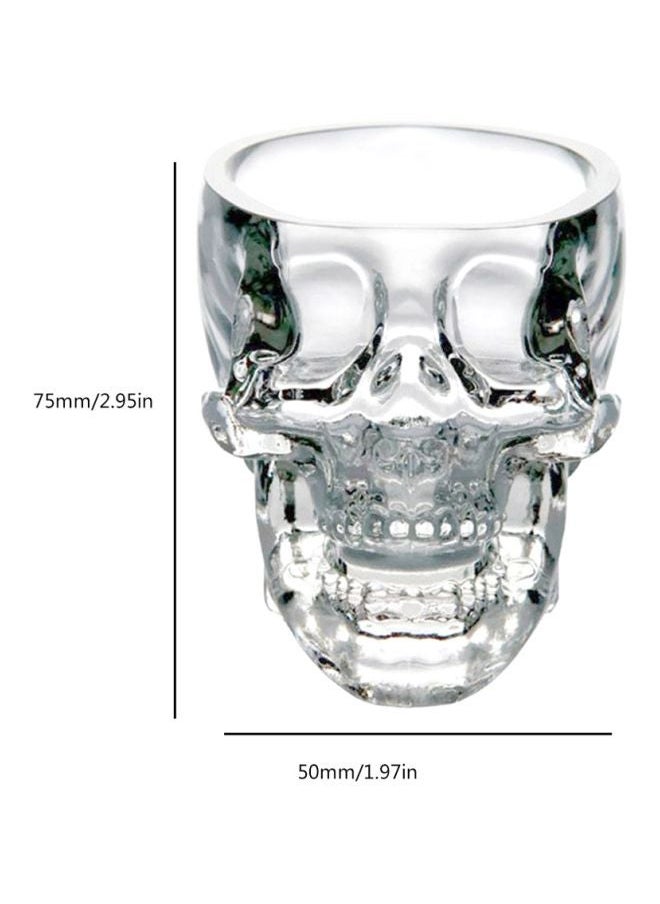 NIBEMINENT - Crystal Skull Shaped Shot Glass Clear 75x50cm - Image 1
