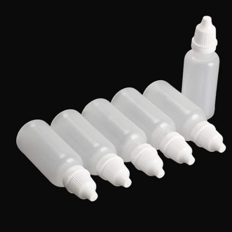 DIY Crafts DIY Crafts Design No 9 Pack of 20 Pcs 10 ml White Plastic Empty Squeezable Dropper Bottles F Design No 9 Pack of 20 Pcs  - Image 3