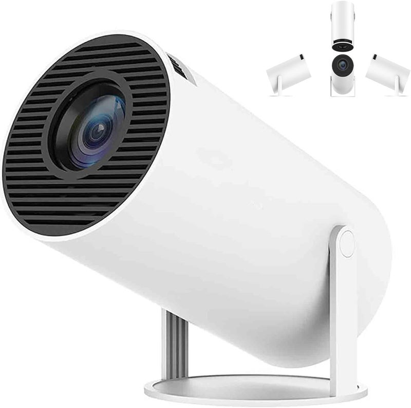 كلاراكو جهاز عرض محوري من Oklumi، جهاز عرض صغير بدقة 4K مع واي فاي وبلوتوث، دوران 180 درجة وميزة Auto Keystone، يدعم دقة Full HD 1080P - Image 1