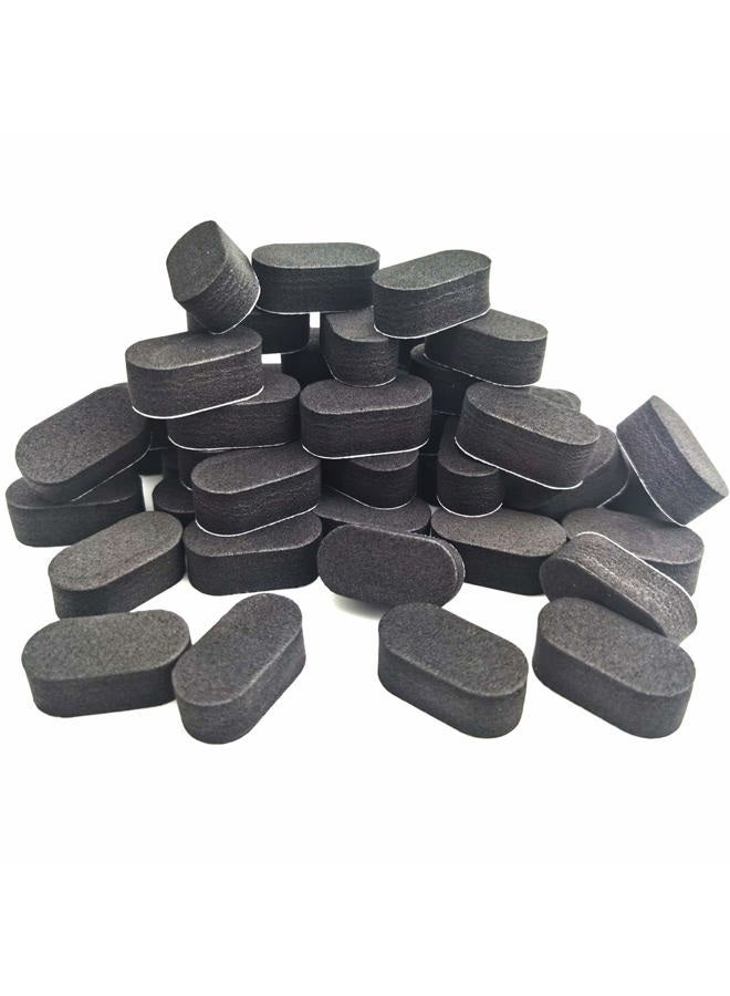 EUDAX 72 PCS FPV Black Sponge Mat Landing Skid Pad Gear Anti-Vibration Shockproof Foam Sticky Tape for rc multirotor Quadcopter Racing Copter Drone Mini-Quad  - Image 1