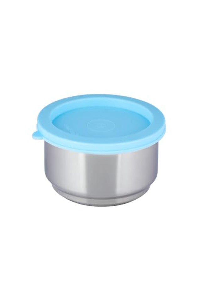 Ramson Stainless Steel Insulated Tiffin Box | Set of 3 Stainless Steel Container | Full Meal Pack, Leak Proof - (325ml Each, Blue) - Image 3