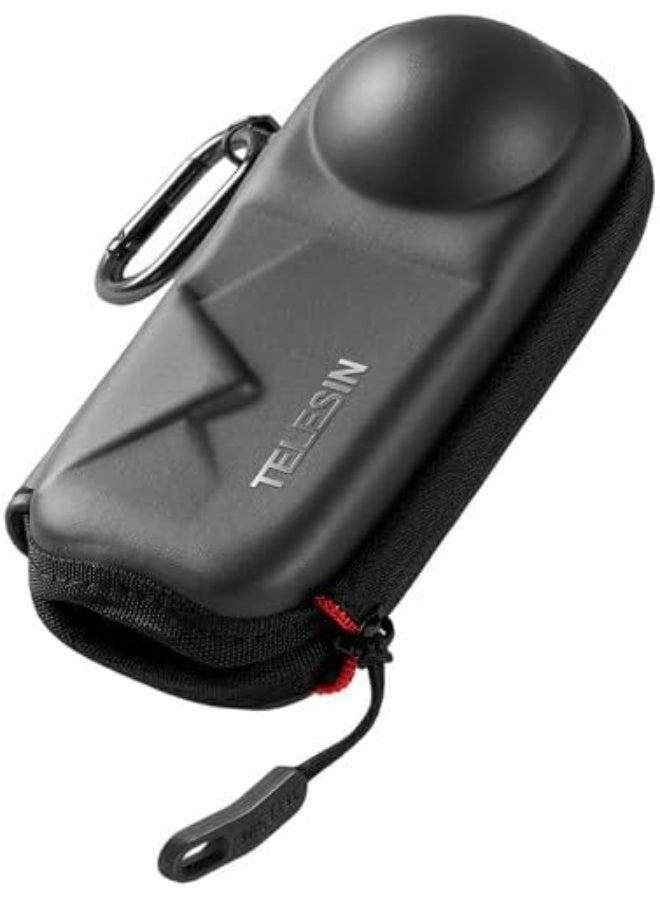 TELESIN Carry Case for Insta360 X4/X5 Action Camera, Portable Small Storage Bag Protective Cover Hard Shell Travel Protector with Metal Hook for Insta360 X4 X5 Accessories - Image 2