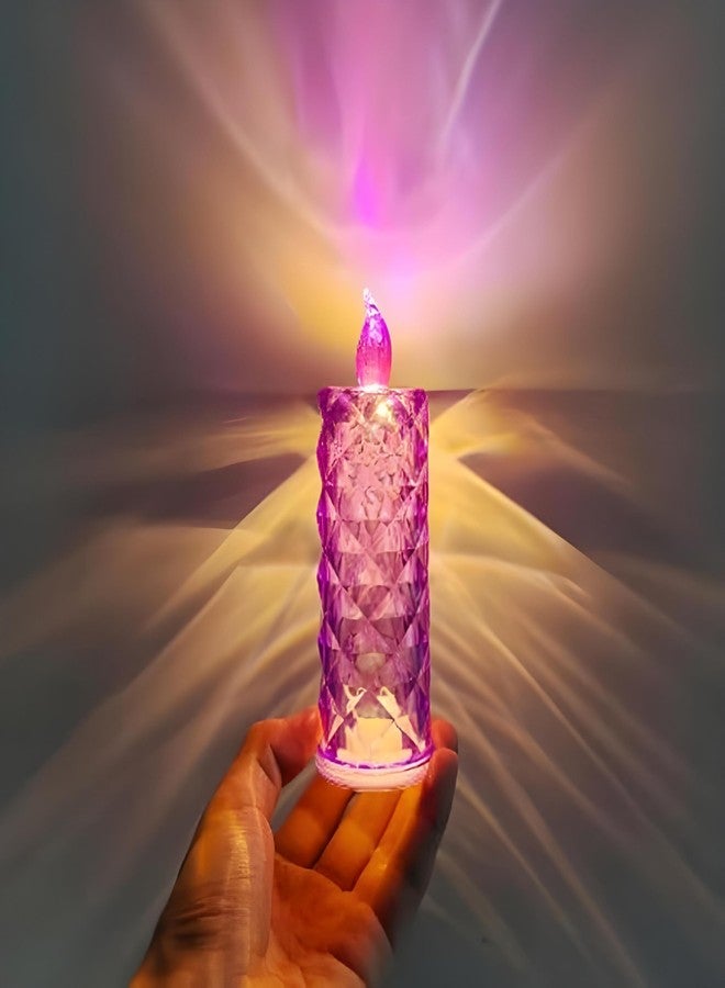 Oblivion 1 Pcs Flameless and Smokeless Decorative Acrylic Transparent Candles | Led Tea Light Candle | Perfect for Home Décor, Gifts, Christmas, Festival, Anniversary, Birthday, Wedding Valentine - Image 3