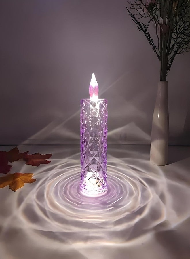 Oblivion 1 Pcs Flameless and Smokeless Decorative Acrylic Transparent Candles | Led Tea Light Candle | Perfect for Home Décor, Gifts, Christmas, Festival, Anniversary, Birthday, Wedding Valentine - Image 1
