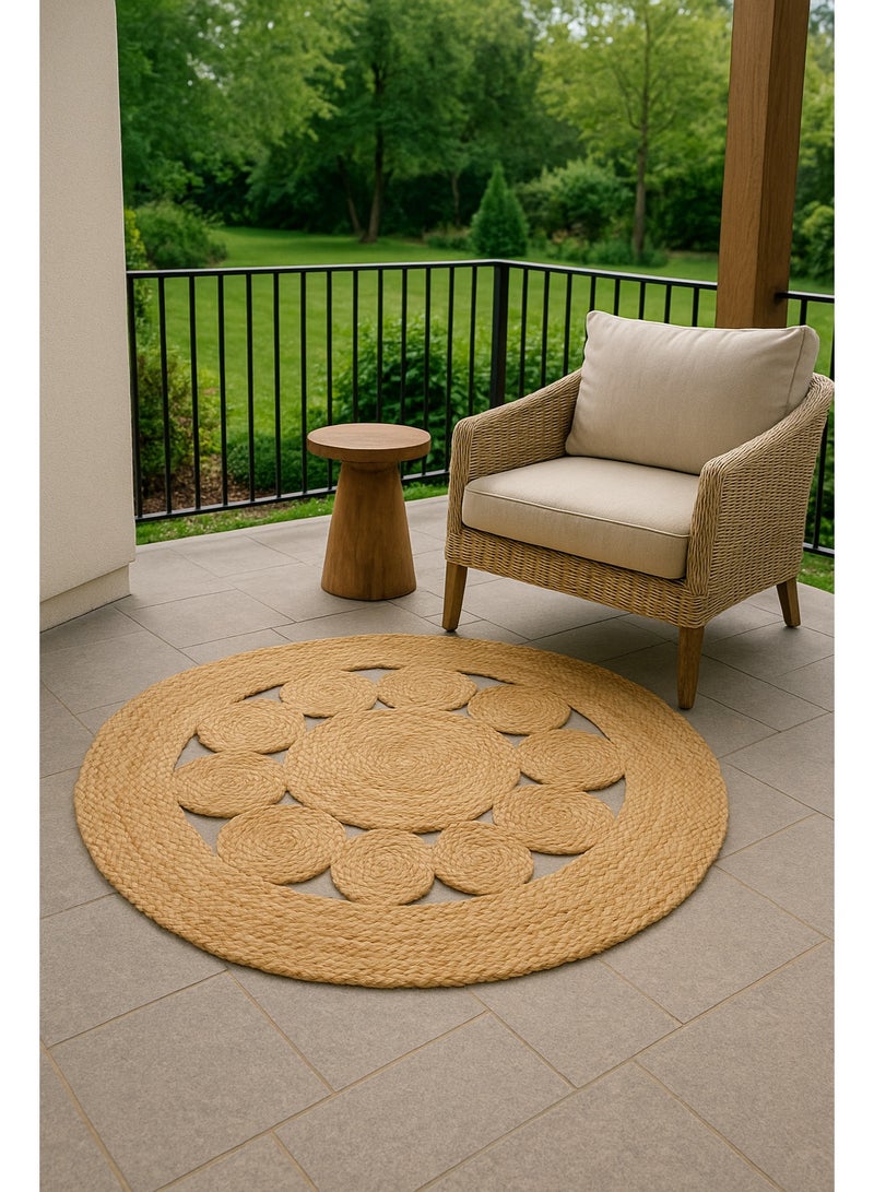 سجادة يدوية هندية – 95% جوت طبيعي & 5% قطن - Image 1