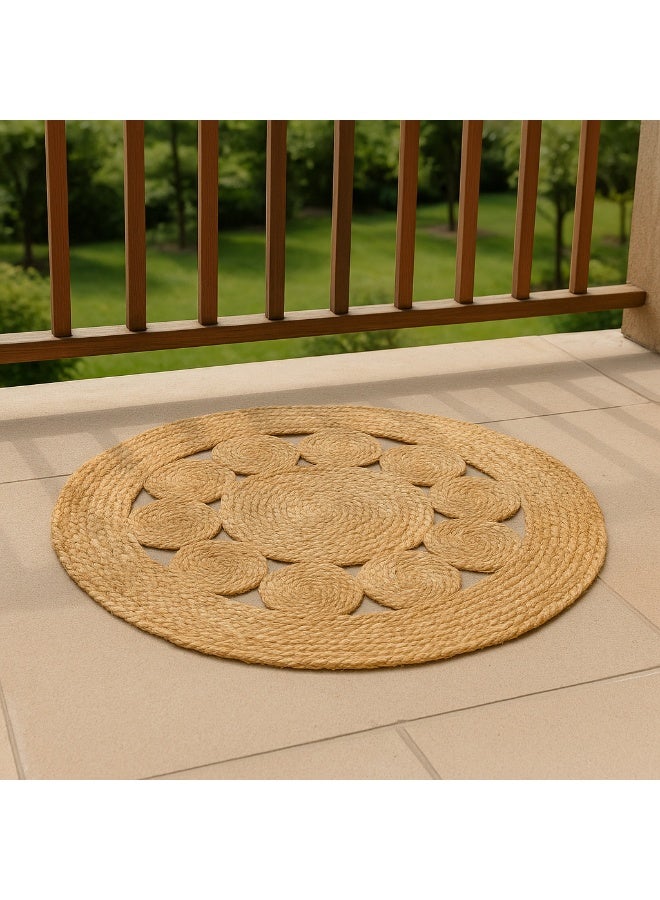 سجادة يدوية هندية – 95% جوت طبيعي & 5% قطن - Image 3