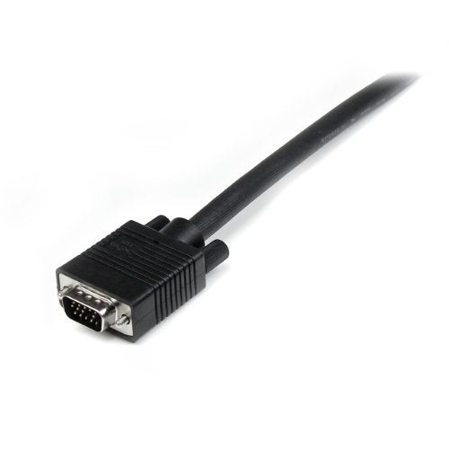 StarTech.com 10 ft. (3 m) VGA to VGA Cable - HD15 Male to HD15 Male - Coaxial High Resolution - VGA Monitor Cable (MXT101MMHQ10) Black - Image 2