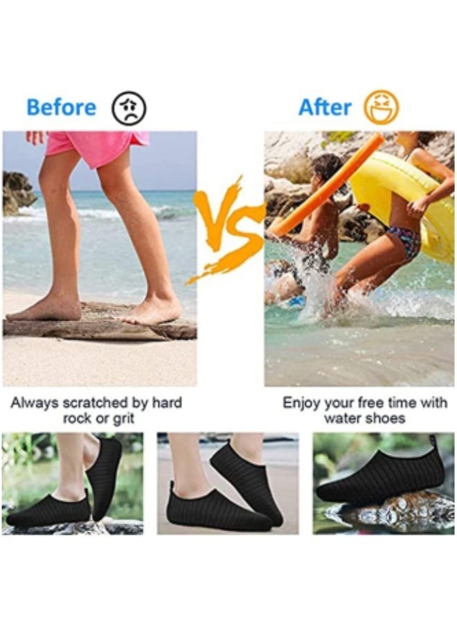 GGEROU Water Shoes Womens Mens Beach Shoes, Quick-Dry Barefoot Aqua Shoes Socks Snorkeling Shoes Water Socks for Outdoor Beach Swim Surf Walking Yoga  - Image 4