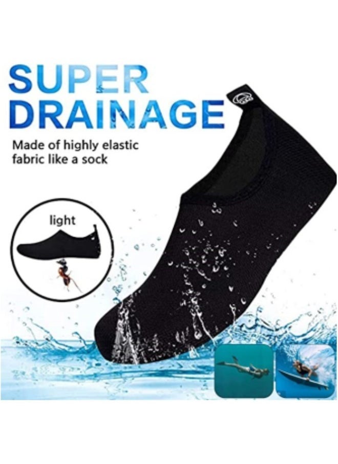 GGEROU Water Shoes Womens Mens Beach Shoes, Quick-Dry Barefoot Aqua Shoes Socks Snorkeling Shoes Water Socks for Outdoor Beach Swim Surf Walking Yoga  - Image 3