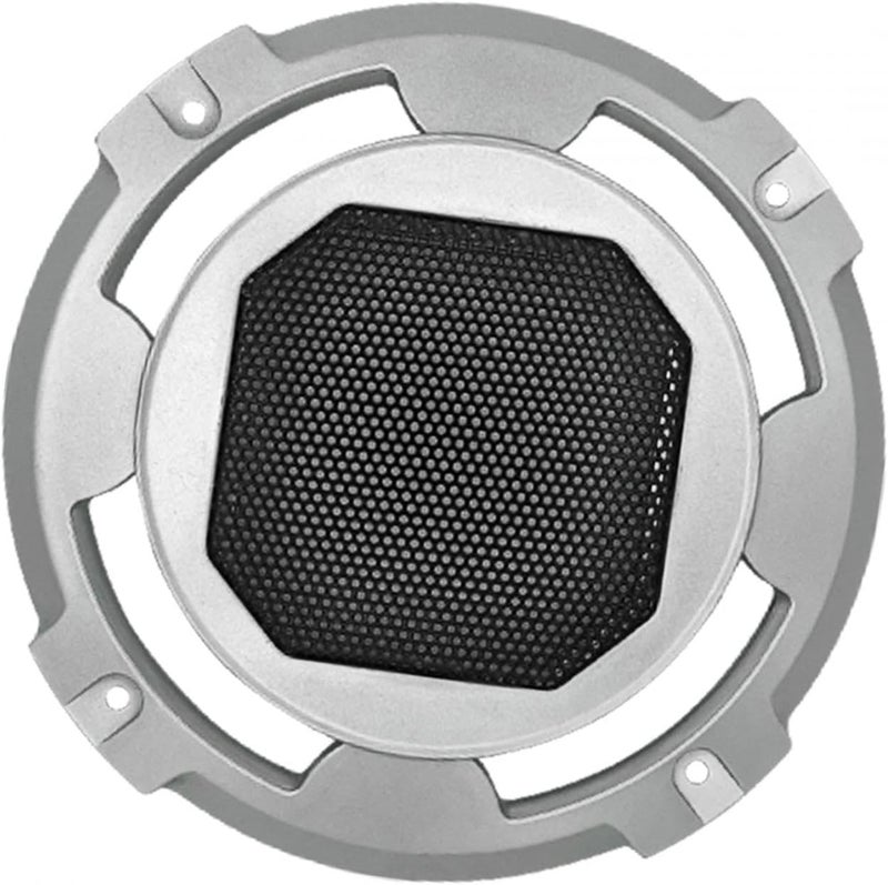 Speaker Grill Cover Subwoofer Horn Guard Metal Round Decorative Audio Accessories Protection for Speaker Outdoor Premium Lightweight, Silver - Image 1