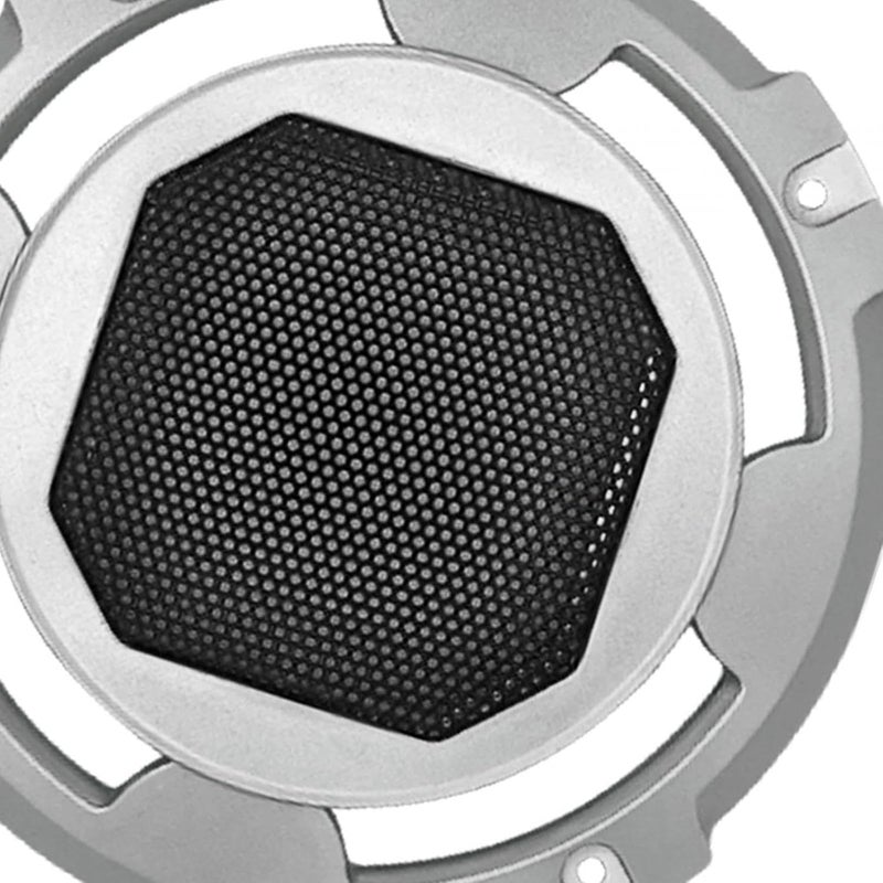 Speaker Grill Cover Subwoofer Horn Guard Metal Round Decorative Audio Accessories Protection for Speaker Outdoor Premium Lightweight, Silver - Image 3