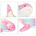 MUPI Shark Stuffed Animal Plush 11 Cute Shark Toy Plush Pillows Soft Cotton Sharks Plushies Ocean Sea Animal Doll Gifts for Boys Girls Kids Adults Rainbow - Image 4