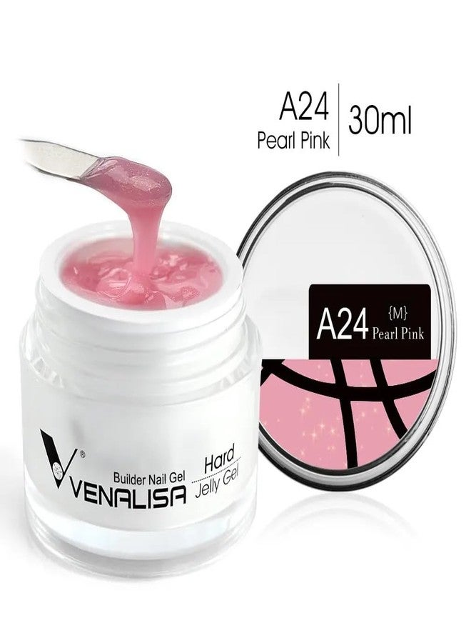 VENALISA Pearl Pink Color Builder Gel for Nails Extension-30ml Hard Jelly Gel Strengthen Nail Extension French Nail DIY design (A24) - Image 2