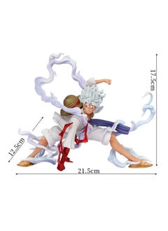 One Piece Anime One Piece Luffy Action Figure Fifth Gear Nika Luffy Model Statue Figure Toy, Squatting Position Luffy Action Figure, Fine Super Collectible Anime Action Figure Toy 12.5*17.5*21.5cm  - Image 2