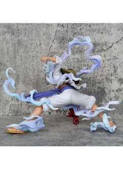 One Piece Anime One Piece Luffy Action Figure Fifth Gear Nika Luffy Model Statue Figure Toy, Squatting Position Luffy Action Figure, Fine Super Collectible Anime Action Figure Toy 12.5*17.5*21.5cm  - Image 4