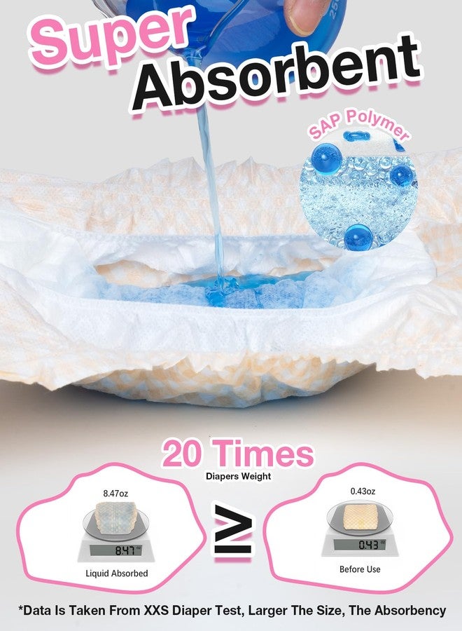 Dono Dog and Cat Diapers Female-60PCS, Disposable Female Dog Period Diaper for Heat with Wetness Indicator, Super Absorbent Doggie Puppy Diapers Female for XXS,Small Medium Large Dogs - Image 3