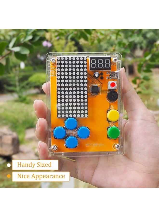VOGURTIME Soldering Project Game Kit with 5 Retro Classic Games for ElectronicsPracticing and Learning, Comfortable Acrylic Case and Brown Box, Ideal Gift for Family and Friends - Image 2