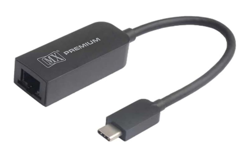 محول MXP USB-C إلى Ethernet بسرعة 2.5 جيجابت – محول Type-C إلى RJ45 LAN لجهاز MacBook و Chromebook و Windows والأجهزة التي تدعم USB-C – محول شبكة سريع للغاية بسرعة 2500 ميجابت في الثانية