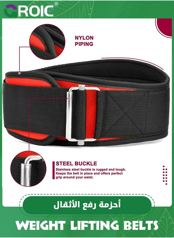 GROIC Weight Lifting Belt, Self-Locking Weightlifting Belt, Weight Lifting belts, Premium Gym Belt for Men and Women, Professional Powerlifting Belt for Workout Fitness Squats Deadlifts Bodybuilding  - Image 4