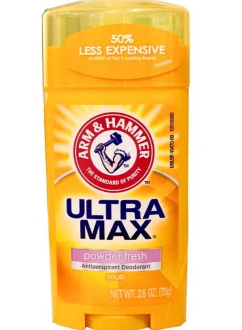 Arm & Hammer Ultra Max Deodorant Powder Fresh 73 G