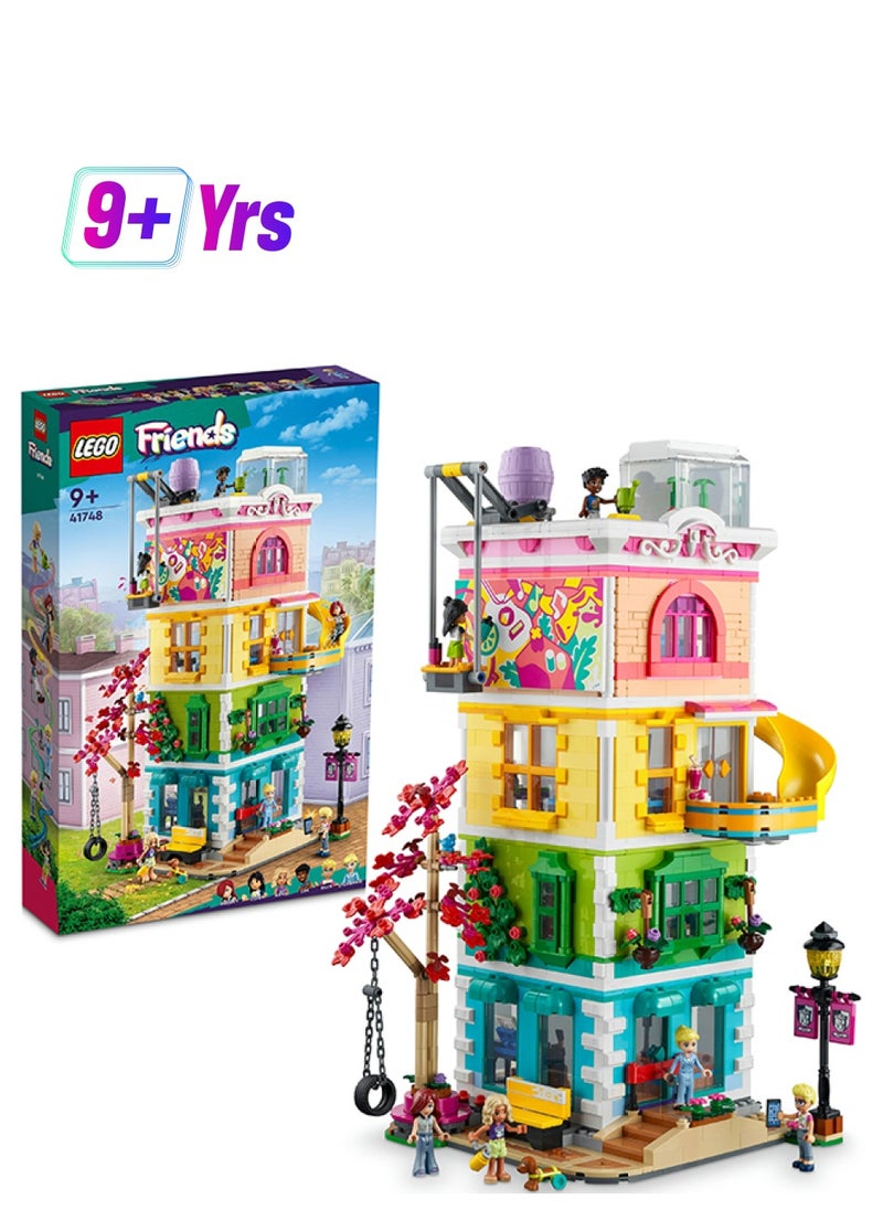 LEGO Friends Heartlake City Community Centre Building Toy Set; Creative Challenge For Ages 9+; Includes 6 Mini-Dolls, A Pet Dog And Lots Of Accessories; A Fun Gift For Kids Who Love Role Play (1,513 Pieces) 41748  - Image 1
