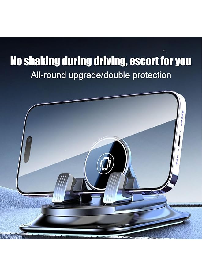 KASTWAVE Dashboard Phone Mount, Phone Holder, Auto Navigation Mobile Phone Holder, Adhesive Car Phone Holder, Strong Paste Design Fixed Support Tool For Rv, Truck, Small Car, Sedan (Black) - Image 3