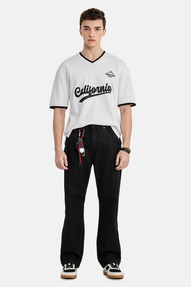 SNITCH Dark Grey Solid Straight Fit Casual Jeans - Image 2