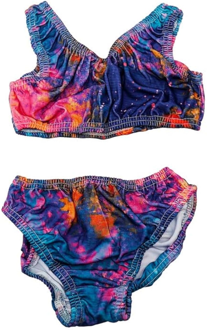 Perfect M-701-73 Girls Cut Out Swimsuit 3 Years 4 Years - Multi Color