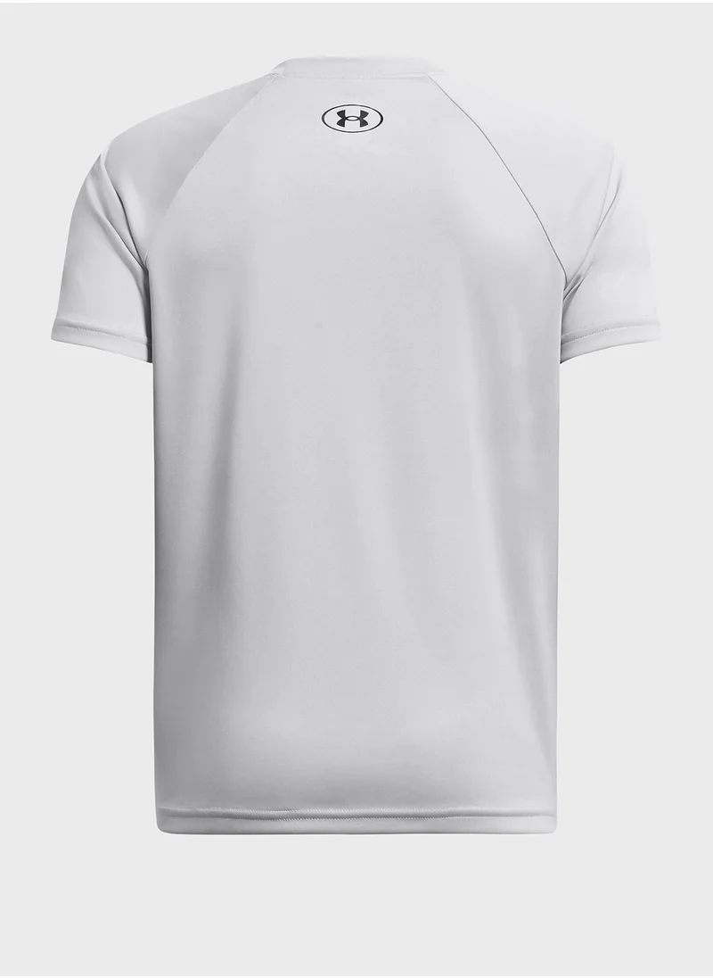 UNDER ARMOUR Boys' Tech Split Wordmark T-Shirt