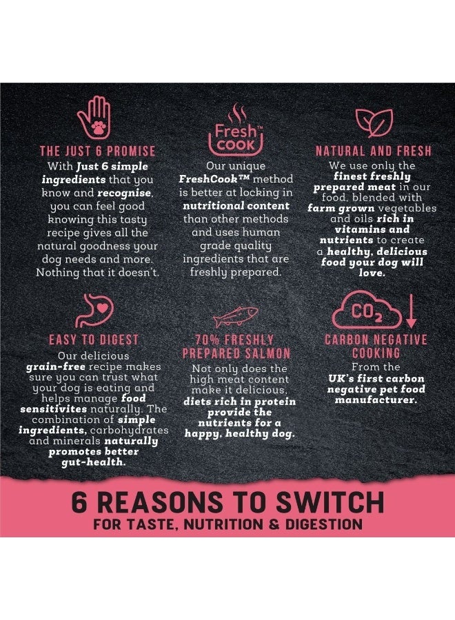 Harringtons Just 6 Salmon Grain Free Adult Wet Dog Food 380g - Image 4