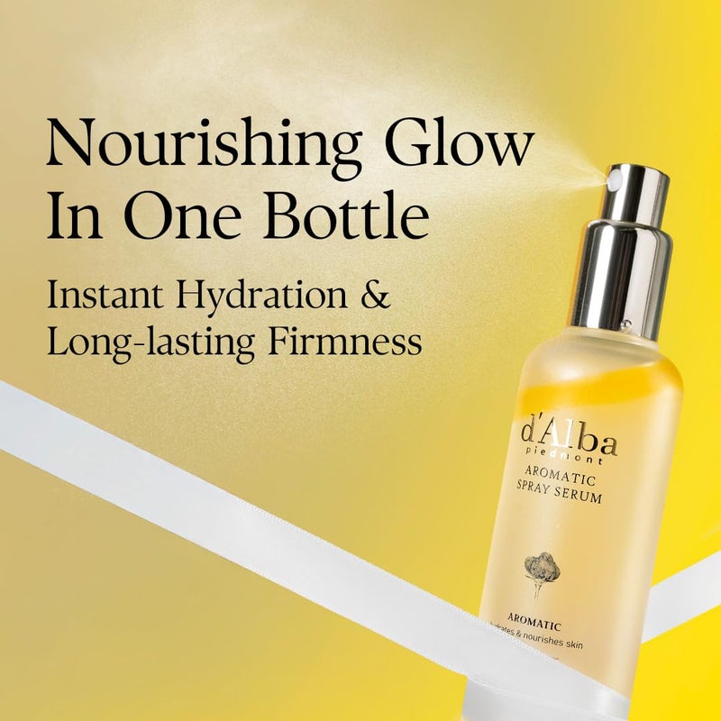 d'alba Piedmont Italian White Truffle First Aromatic Spray Serum, Fragrant VEGAN Glowy Antioxidant Face Mist, Deep Hydration Skin Firmness, Korean Skin Care (2.02 fl.oz) - Image 4