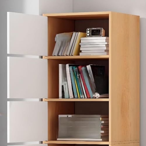 EXVITO 2 Door Premium Wooden Multi-Door Wardrobe Cabinet with Shelves | Space Saving Clothes Organizer Almirah for Bedroom, Living Room & Kids Room | Elegant Storage Almirah - Wood - Image 4