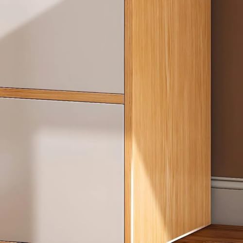 EXVITO 2 Door Premium Wooden Multi-Door Wardrobe Cabinet with Shelves | Space Saving Clothes Organizer Almirah for Bedroom, Living Room & Kids Room | Elegant Storage Almirah - Wood - Image 5