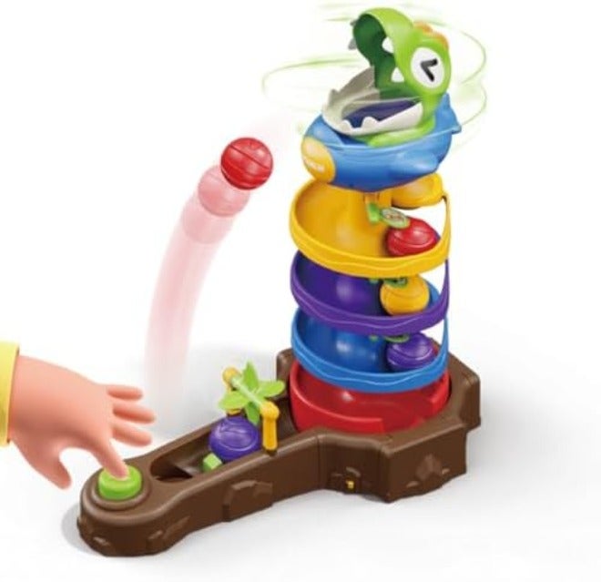 Humzo Dinosaur Ball Drop Toy for Kids, Spin Twister Montessori  Gift - Image 2