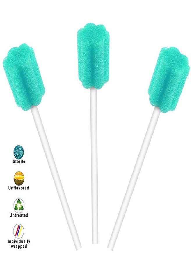 Wellgler's Sterile Sponge Mouth Swabs,Disposable Oral Swabs,Individually Wrapped (100pcs,sky blue) - Image 3