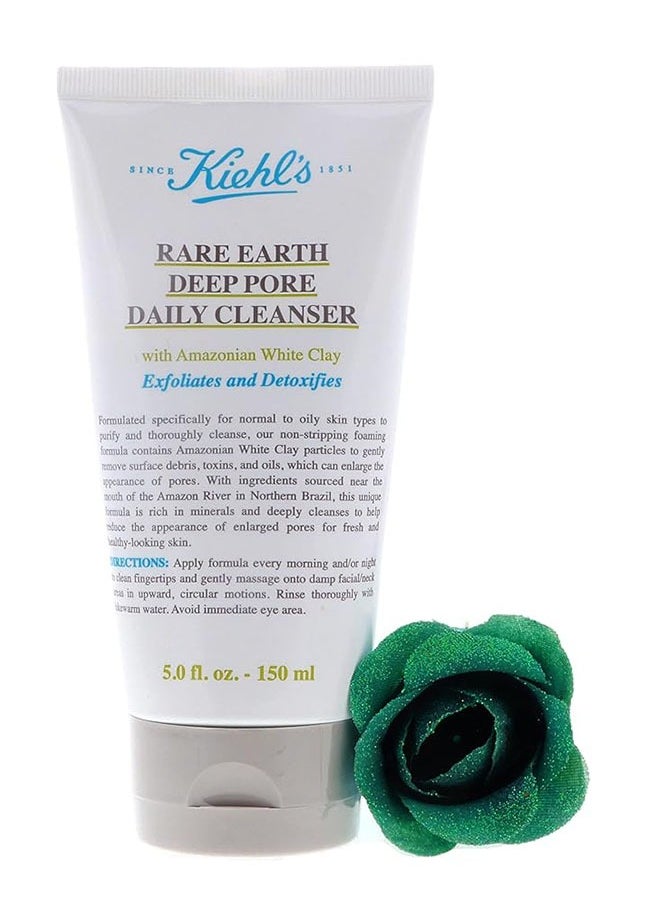 Kiehl's Rare Earth Deep Pore Daily Cleanser 150ml, with White Clay, Exfoliates and Detoxifies  - Image 2