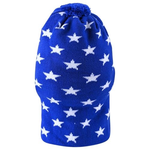 Queen Style Cute Woolen Monkey Caps for Boys and Girls (Fit for Age 2-5 Years- Pack of 2) (in, Age, 2 Years, 5 Years, Red and Blue) - Image 4