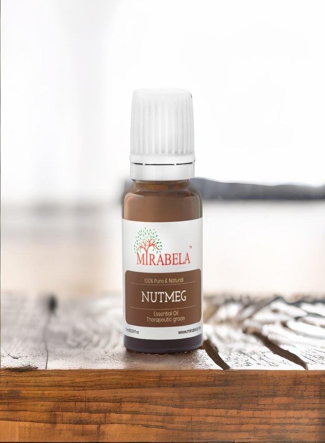 Mirabela Nutmeg Essential Oil - For Relaxation, Massage, Pain Relief, Aromatherapy - 100% Pure, Undiluted & Therapeutic Grade Jaiphal Oil - 10ml - Image 3