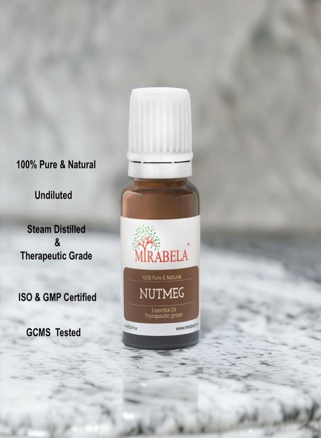 Mirabela Nutmeg Essential Oil - For Relaxation, Massage, Pain Relief, Aromatherapy - 100% Pure, Undiluted & Therapeutic Grade Jaiphal Oil - 10ml - Image 2