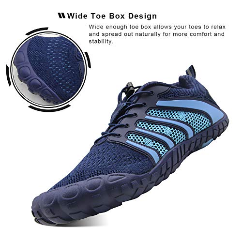 Oranginer Men's Minimalist Runner Slip-on Cross Trainer Shoes Men Blue Size 12 - Image 3