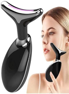 Face Massger, Anti Wrinkle Reducing Tool, Double Chin Reducer Vibration Facial Massager, Skin Rejuvenation Natural Beauty Device for Face & Neck Lifting Tightens, Facial Skin Groomer