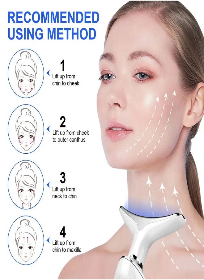 Generic - Face Massger, Anti Wrinkle Reducing Tool, Double Chin Reducer Vibration Facial Massager, Skin Rejuvenation Natural Beauty Device for Face & Neck Lifting Tightens, Facial Skin Groomer - Image 1